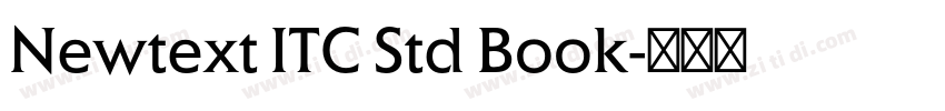 Newtext ITC Std Book字体转换